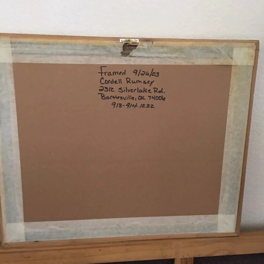 Texas rangers sheriff print in barnwood frame